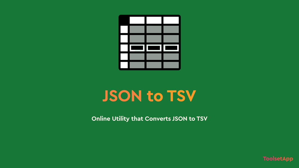 convert json to tsv